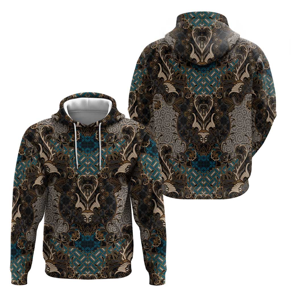 Madiba Nelson Mandela Hoodie Indonesia Batik Black - Wonder Print Shop