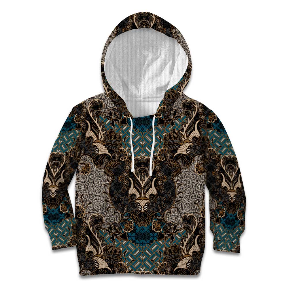 Madiba Nelson Mandela Kid Hoodie Indonesia Batik Black - Wonder Print Shop