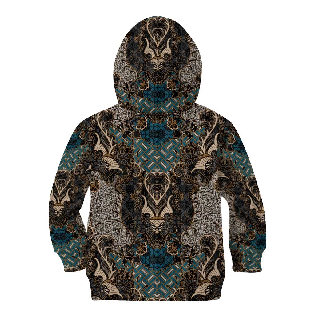 Madiba Nelson Mandela Kid Hoodie Indonesia Batik Black - Wonder Print Shop