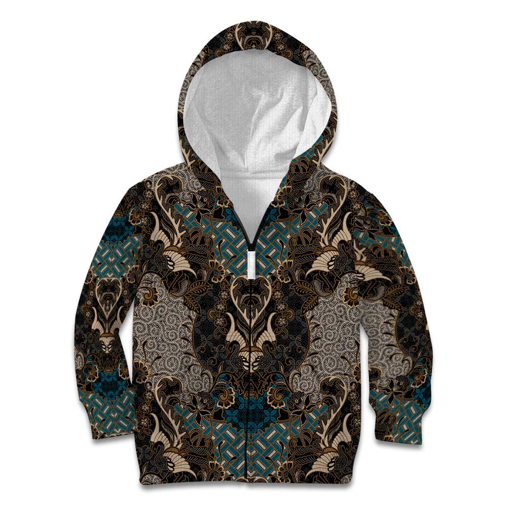 Madiba Nelson Mandela Kid Hoodie Indonesia Batik Black - Wonder Print Shop