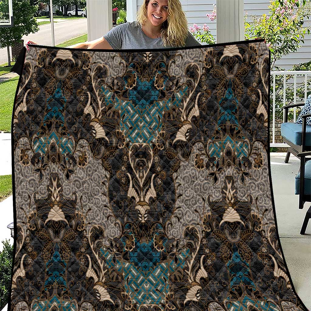 Madiba Nelson Mandela Quilt Indonesia Batik Black - Wonder Print Shop