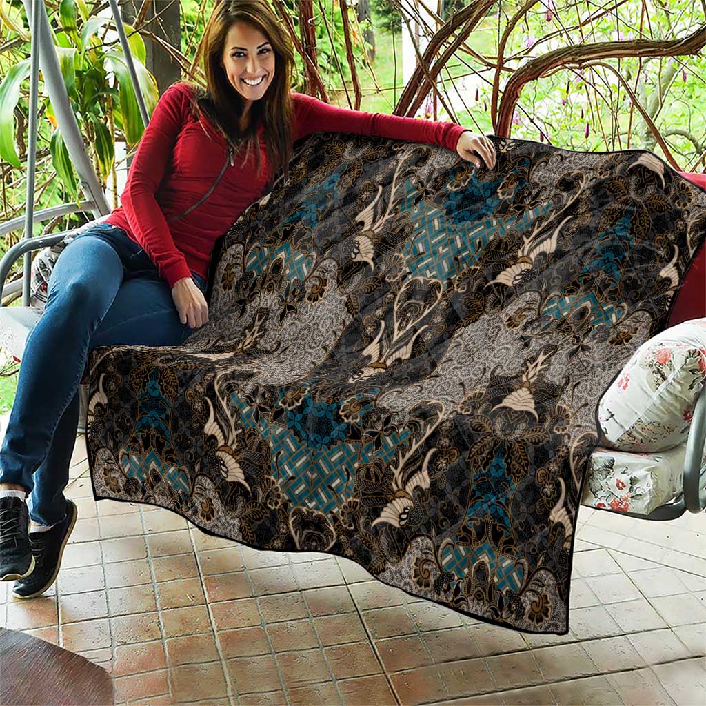 Madiba Nelson Mandela Quilt Indonesia Batik Black - Wonder Print Shop