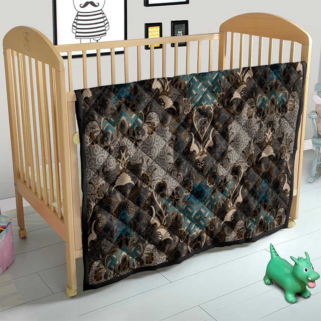 Madiba Nelson Mandela Quilt Indonesia Batik Black - Wonder Print Shop