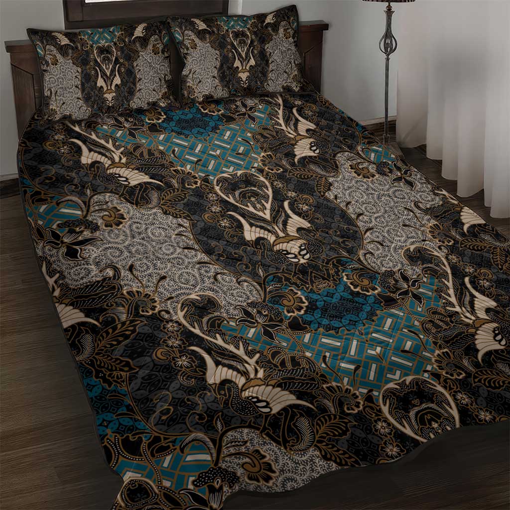 Madiba Nelson Mandela Quilt Bed Set Indonesia Batik Black - Wonder Print Shop