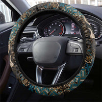 Madiba Nelson Mandela Steering Wheel Cover Indonesia Batik Black - Wonder Print Shop