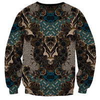 Madiba Nelson Mandela Sweatshirt Indonesia Batik Black - Wonder Print Shop