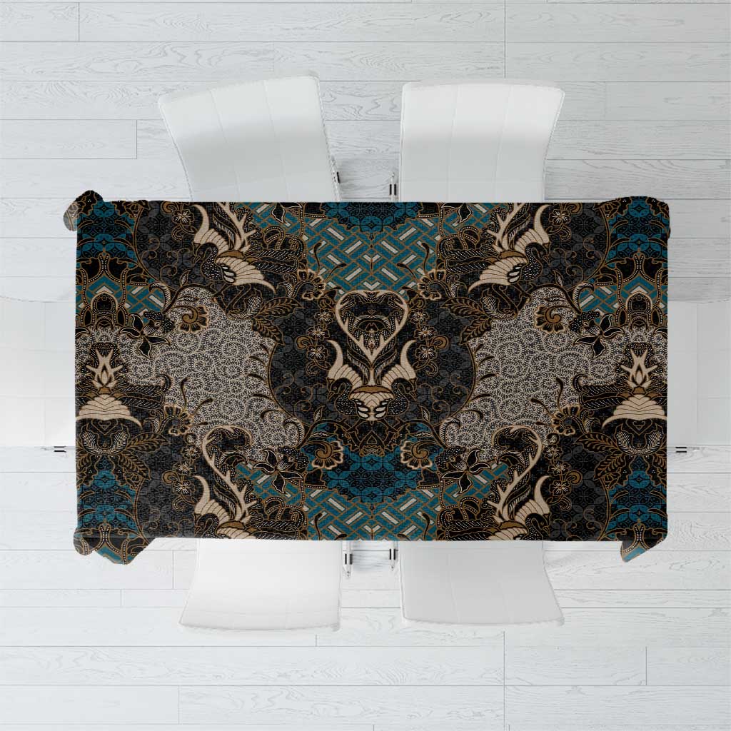 Madiba Nelson Mandela Tablecloth Indonesia Batik Black - Wonder Print Shop