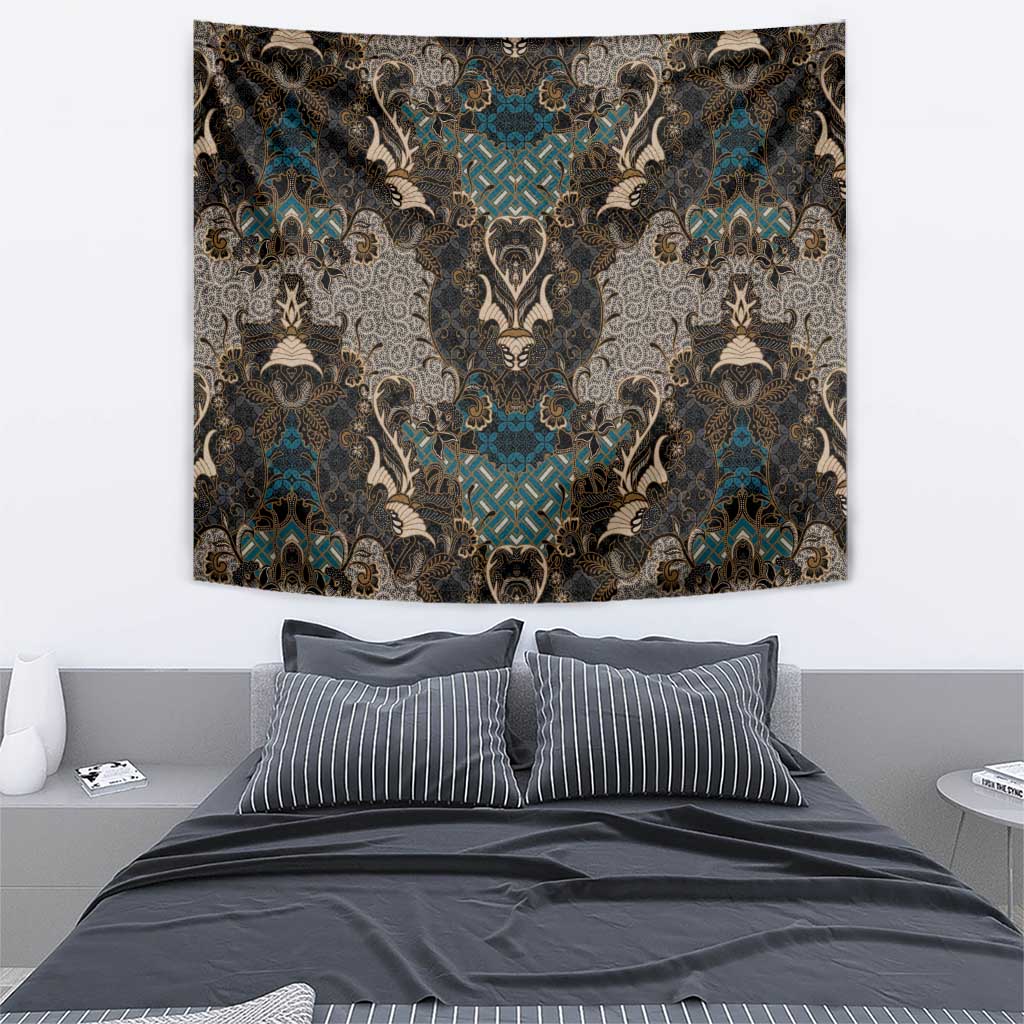 Madiba Nelson Mandela Tapestry Indonesia Batik Black - Wonder Print Shop