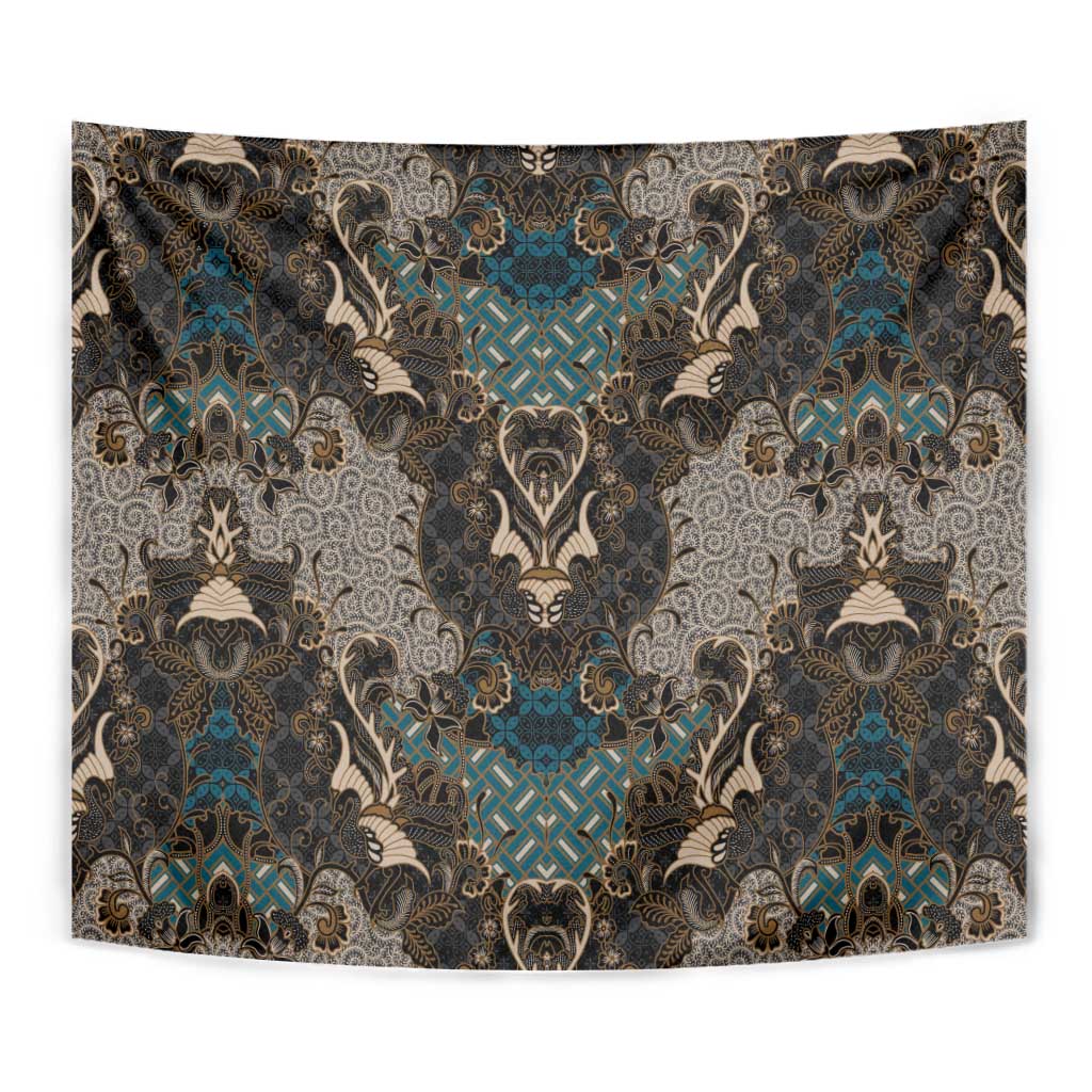 Madiba Nelson Mandela Tapestry Indonesia Batik Black - Wonder Print Shop