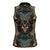 Madiba Nelson Mandela Women Sleeveless Polo Shirt Indonesia Batik Black - Wonder Print Shop
