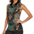 Madiba Nelson Mandela Women Sleeveless Polo Shirt Indonesia Batik Black - Wonder Print Shop