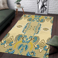 Madiba Nelson Mandela Area Rug Indonesia Batik Yellow Bule - Wonder Print Shop
