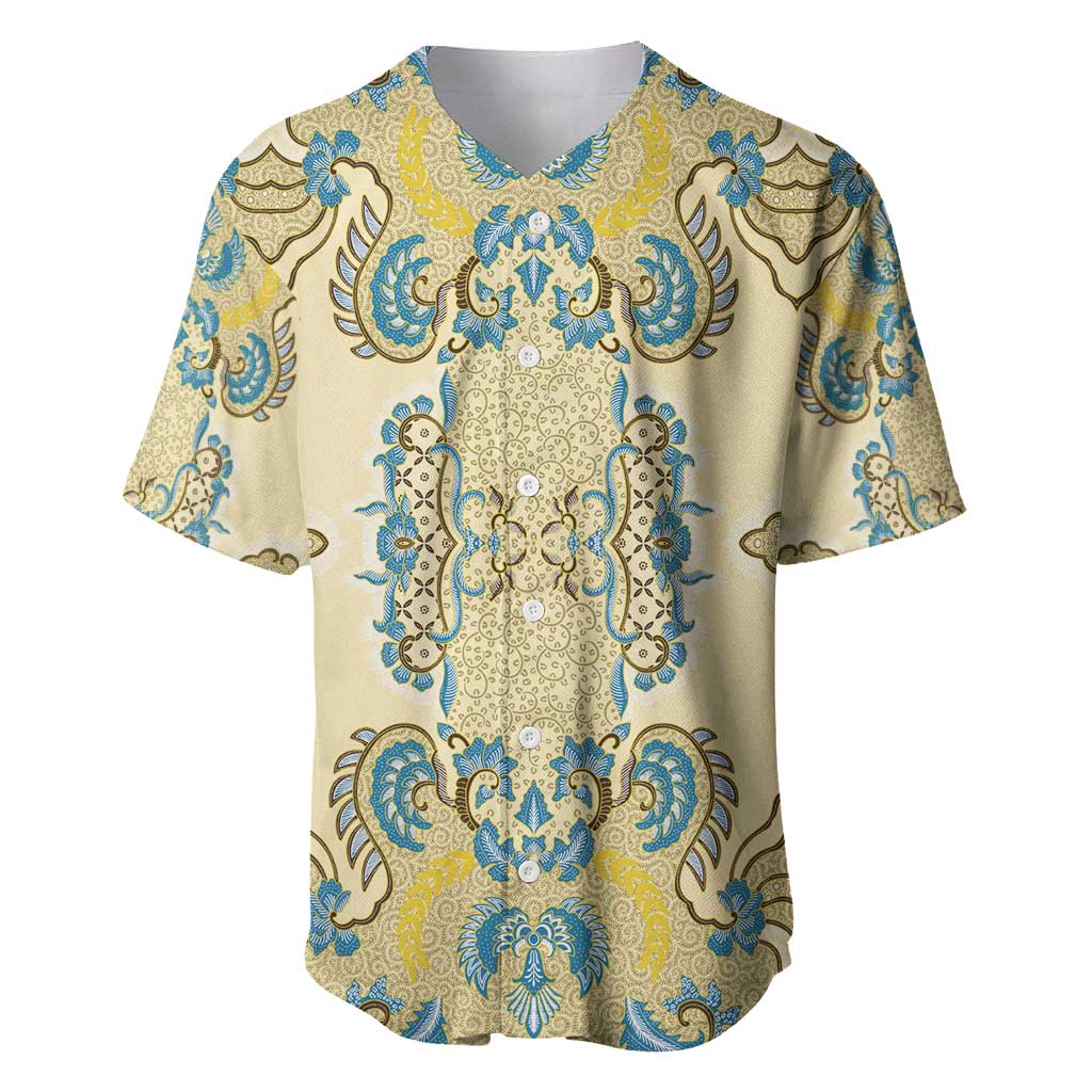 Madiba Nelson Mandela Baseball Jersey Indonesia Batik Yellow Bule - Wonder Print Shop