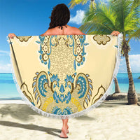 Madiba Nelson Mandela Beach Blanket Indonesia Batik Yellow Bule - Wonder Print Shop