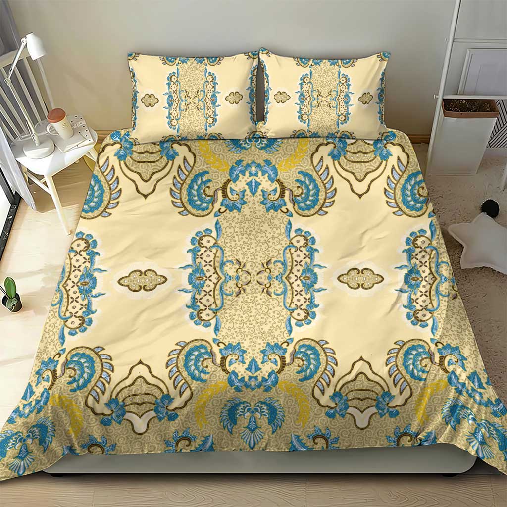 Madiba Nelson Mandela Bedding Set Indonesia Batik Yellow Bule - Wonder Print Shop