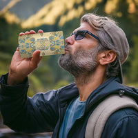 Madiba Nelson Mandela 4 in 1 Can Cooler Tumbler Indonesia Batik Yellow Bule - Wonder Print Shop