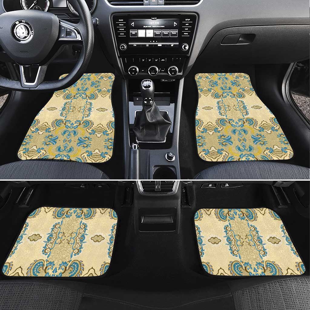 Madiba Nelson Mandela Car Mats Indonesia Batik Yellow Bule - Wonder Print Shop