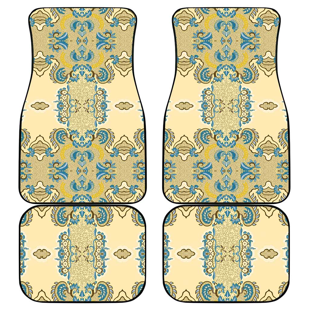 Madiba Nelson Mandela Car Mats Indonesia Batik Yellow Bule - Wonder Print Shop
