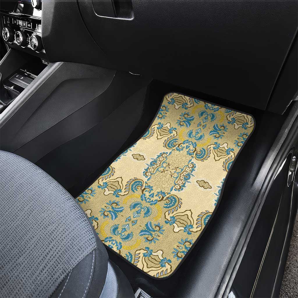 Madiba Nelson Mandela Car Mats Indonesia Batik Yellow Bule - Wonder Print Shop