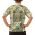 Madiba Nelson Mandela Family Matching Long Sleeve Bodycon Dress and Hawaiian Shirt Indonesia Batik Yellow Bule - Wonder Print Shop