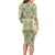 Madiba Nelson Mandela Family Matching Long Sleeve Bodycon Dress and Hawaiian Shirt Indonesia Batik Yellow Bule - Wonder Print Shop