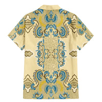 Madiba Nelson Mandela Family Matching Mermaid Dress and Hawaiian Shirt Indonesia Batik Yellow Bule - Wonder Print Shop