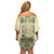 Madiba Nelson Mandela Family Matching Off Shoulder Short Dress and Hawaiian Shirt Indonesia Batik Yellow Bule - Wonder Print Shop