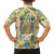 Madiba Nelson Mandela Family Matching Short Sleeve Bodycon Dress and Hawaiian Shirt Indonesia Batik Yellow Bule - Wonder Print Shop