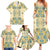 Madiba Nelson Mandela Family Matching Summer Maxi Dress and Hawaiian Shirt Indonesia Batik Yellow Bule - Wonder Print Shop
