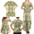 Madiba Nelson Mandela Family Matching Summer Maxi Dress and Hawaiian Shirt Indonesia Batik Yellow Bule - Wonder Print Shop