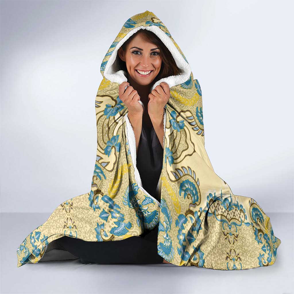 Madiba Nelson Mandela Hooded Blanket Indonesia Batik Yellow Bule - Wonder Print Shop