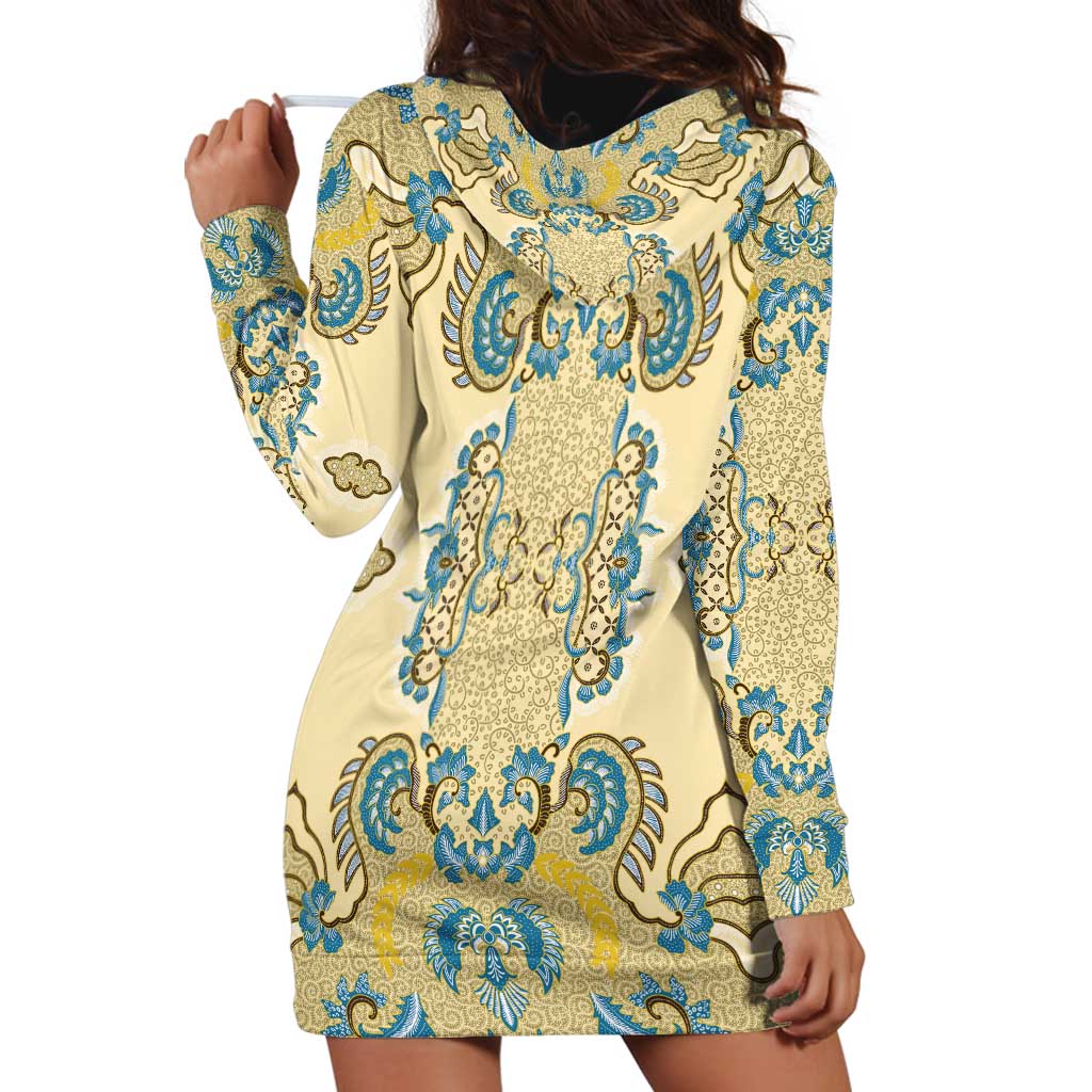 Madiba Nelson Mandela Hoodie Dress Indonesia Batik Yellow Bule - Wonder Print Shop