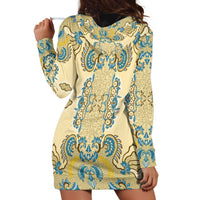 Madiba Nelson Mandela Hoodie Dress Indonesia Batik Yellow Bule - Wonder Print Shop