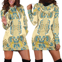 Madiba Nelson Mandela Hoodie Dress Indonesia Batik Yellow Bule - Wonder Print Shop