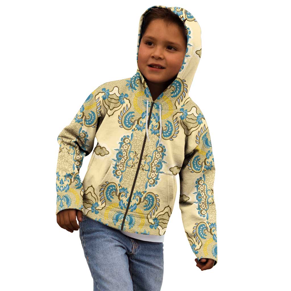 Madiba Nelson Mandela Kid Hoodie Indonesia Batik Yellow Bule - Wonder Print Shop