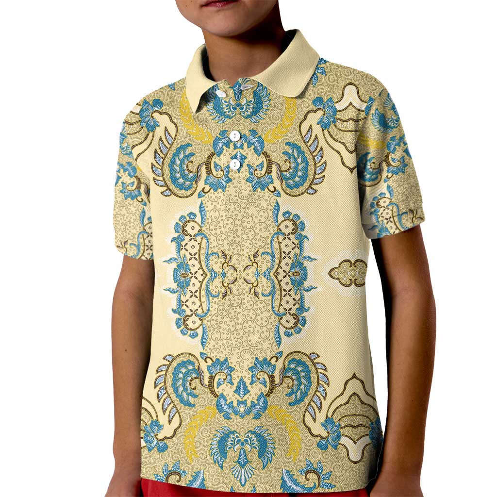 Madiba Nelson Mandela Kid Polo Shirt Indonesia Batik Yellow Bule - Wonder Print Shop