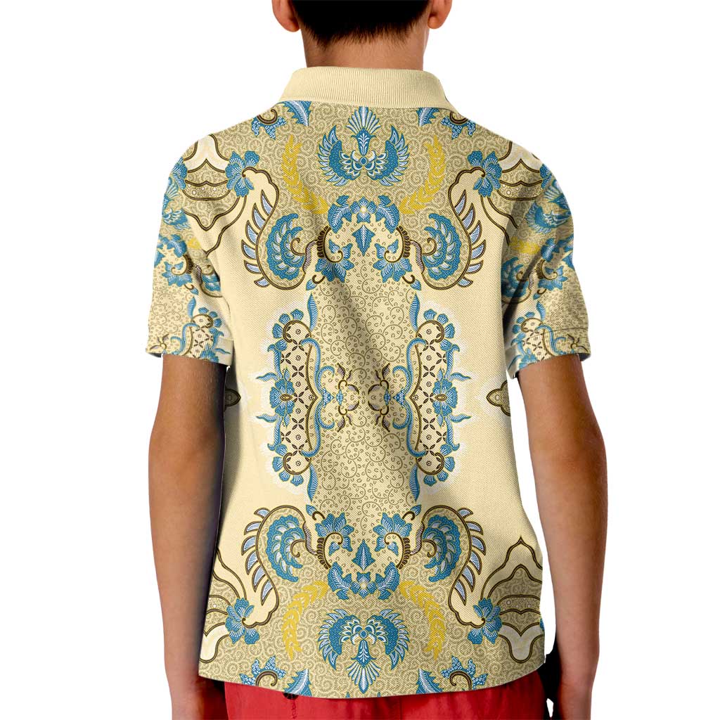 Madiba Nelson Mandela Kid Polo Shirt Indonesia Batik Yellow Bule - Wonder Print Shop