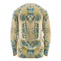 Madiba Nelson Mandela Long Sleeve Shirt Indonesia Batik Yellow Bule - Wonder Print Shop