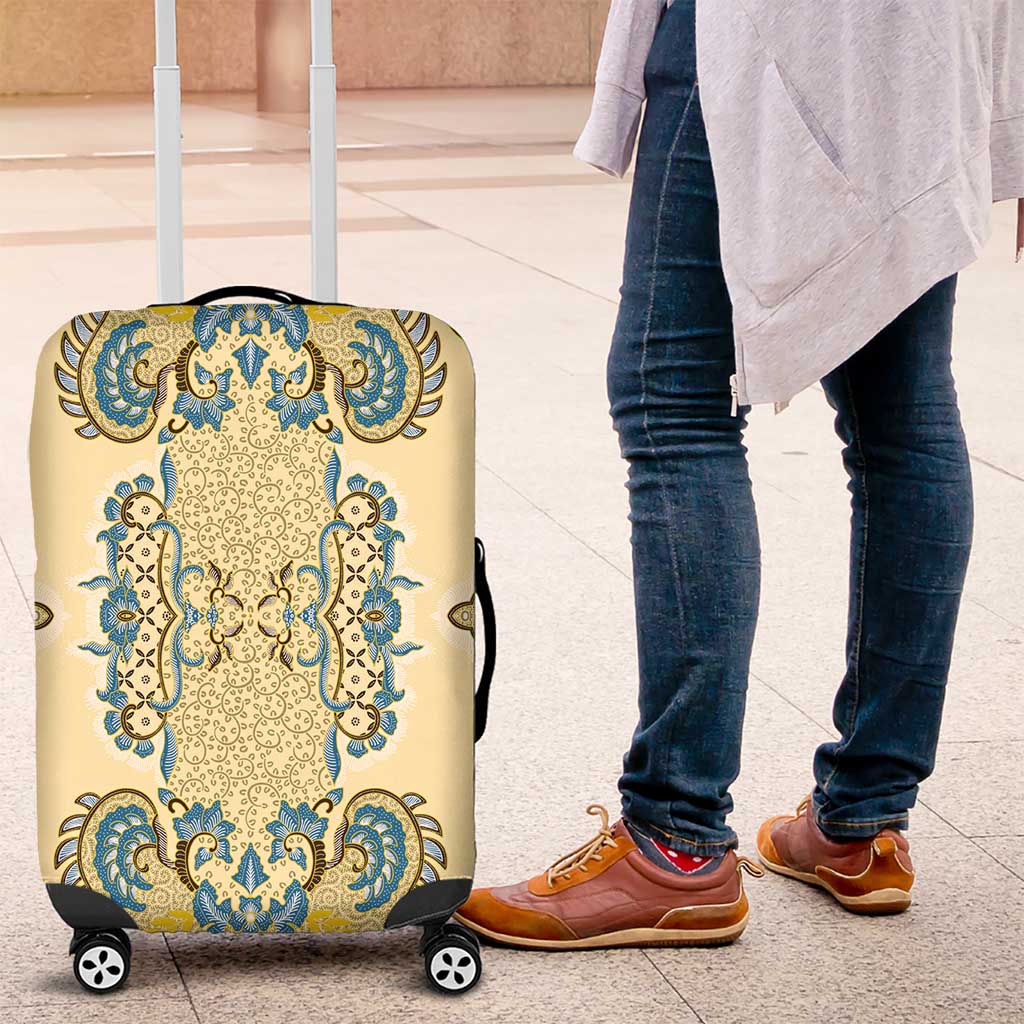 Madiba Nelson Mandela Luggage Cover Indonesia Batik Yellow Bule - Wonder Print Shop