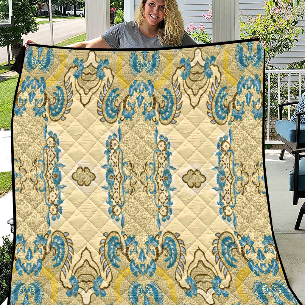 Madiba Nelson Mandela Quilt Indonesia Batik Yellow Bule - Wonder Print Shop