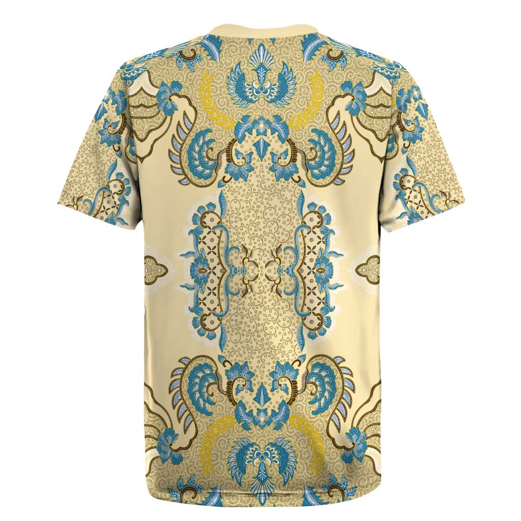 Madiba Nelson Mandela Rugby Jersey Indonesia Batik Yellow Bule - Wonder Print Shop