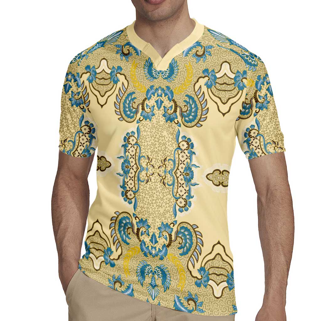 Madiba Nelson Mandela Rugby Jersey Indonesia Batik Yellow Bule - Wonder Print Shop