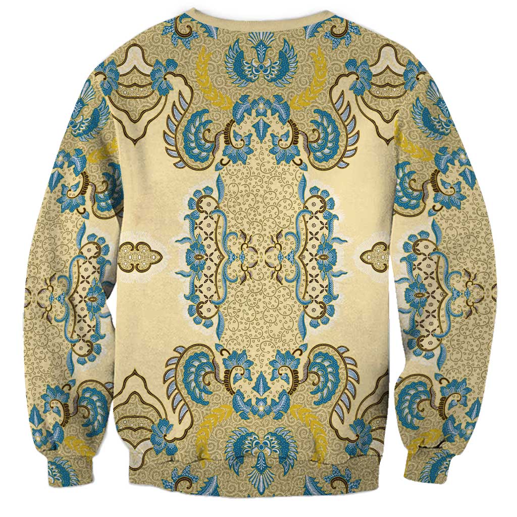 Madiba Nelson Mandela Sweatshirt Indonesia Batik Yellow Bule - Wonder Print Shop