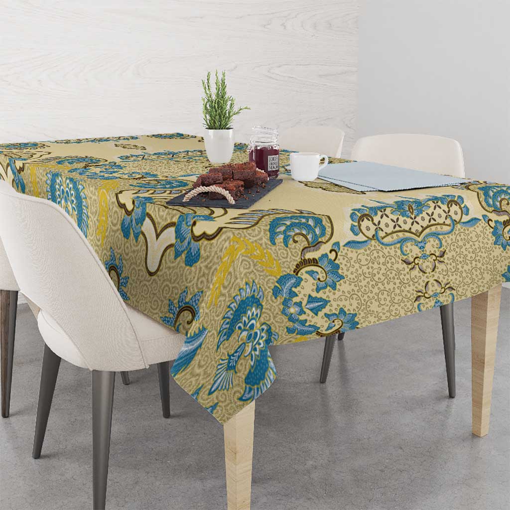 Madiba Nelson Mandela Tablecloth Indonesia Batik Yellow Bule - Wonder Print Shop