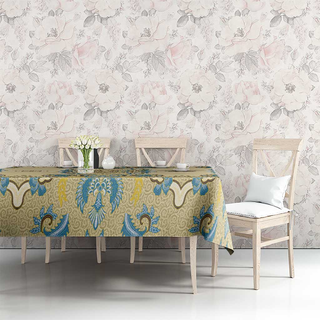 Madiba Nelson Mandela Tablecloth Indonesia Batik Yellow Bule - Wonder Print Shop