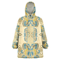 Madiba Nelson Mandela Wearable Blanket Hoodie Indonesia Batik Yellow Bule - Wonder Print Shop