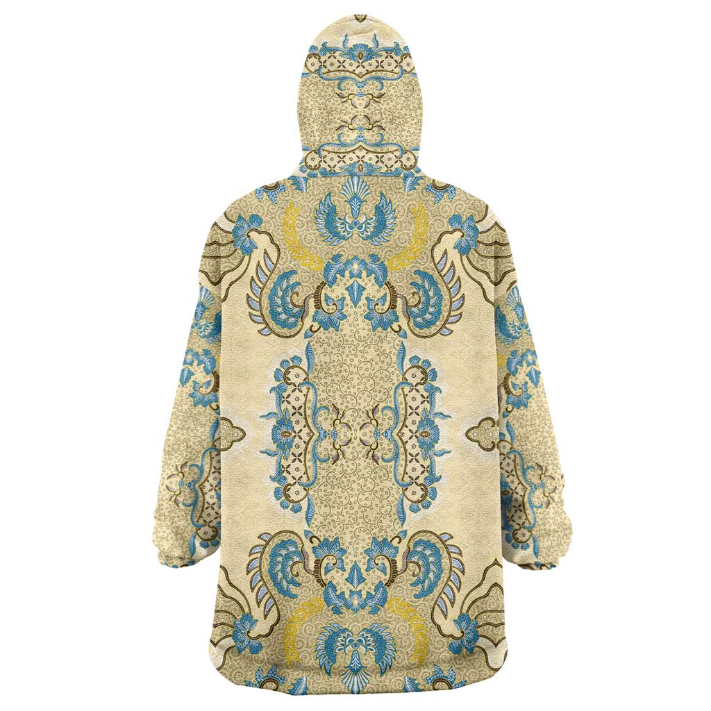 Madiba Nelson Mandela Wearable Blanket Hoodie Indonesia Batik Yellow Bule - Wonder Print Shop