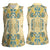 Madiba Nelson Mandela Women Sleeveless Polo Shirt Indonesia Batik Yellow Bule - Wonder Print Shop