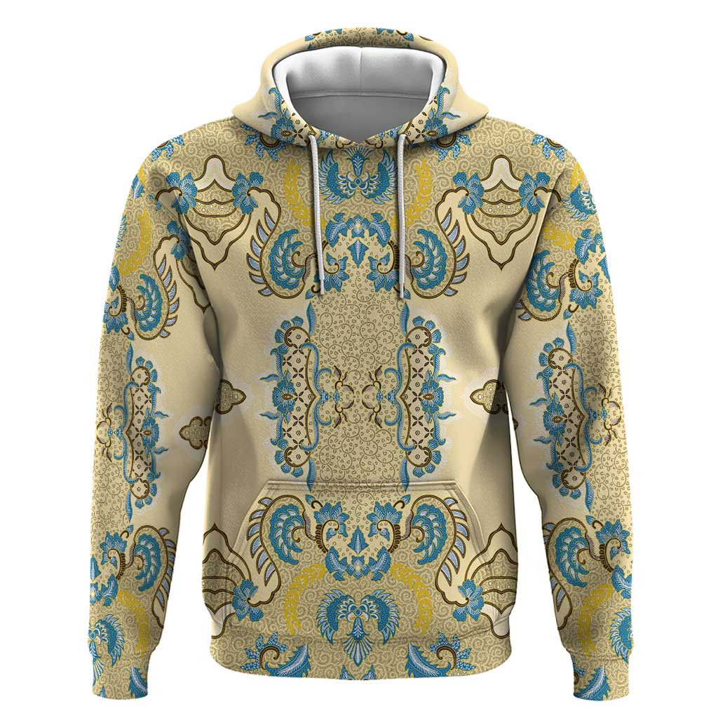 Madiba Nelson Mandela Zip Hoodie Indonesia Batik Yellow Bule - Wonder Print Shop