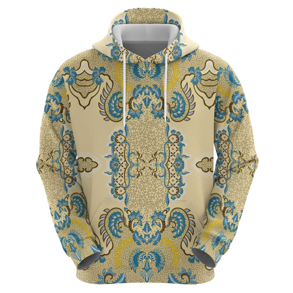 Madiba Nelson Mandela Zip Hoodie Indonesia Batik Yellow Bule - Wonder Print Shop